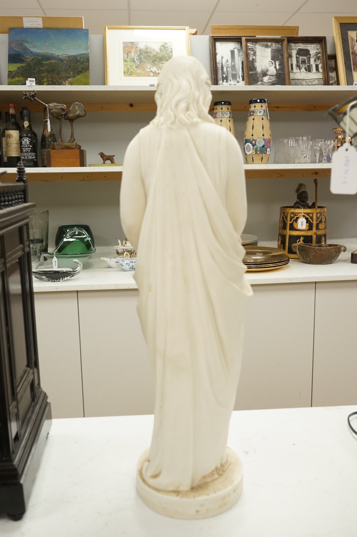 A Victorian Copeland Parian figure, ‘Maidenhood’, 56cm high